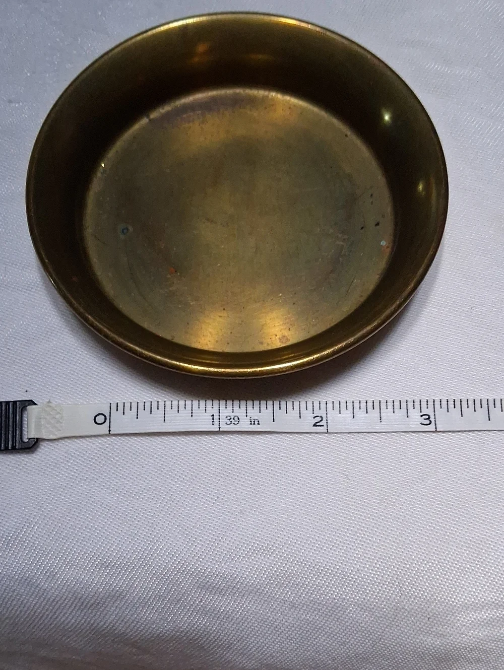 Brass Decorative Candle Holder Dish - Gold Finish